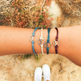 2 PCS/Set Boho Airplane Multilayer Bracelets Bangles for Women Map Charm Opening Cuff Gold Bangle Pulseras Mujer Jewelry 2018