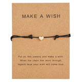 Rinhoo Simple Love Heart Charm Bracelets Fashion Jewelry For women gold color Adjustable wristband Bangle